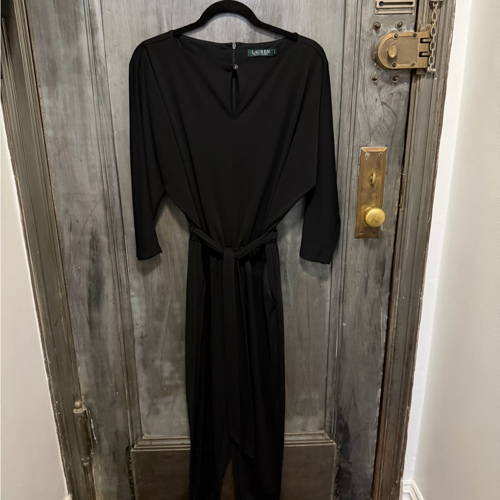 Ralph Lauren Black Wide Leg Jumpsuit
